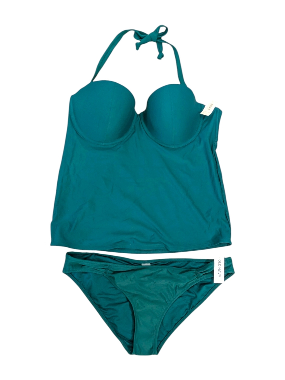 NEW Old Navy Dark Teal Blue Green Tankini Bathing Suit - Size XL Womens Swimsuit